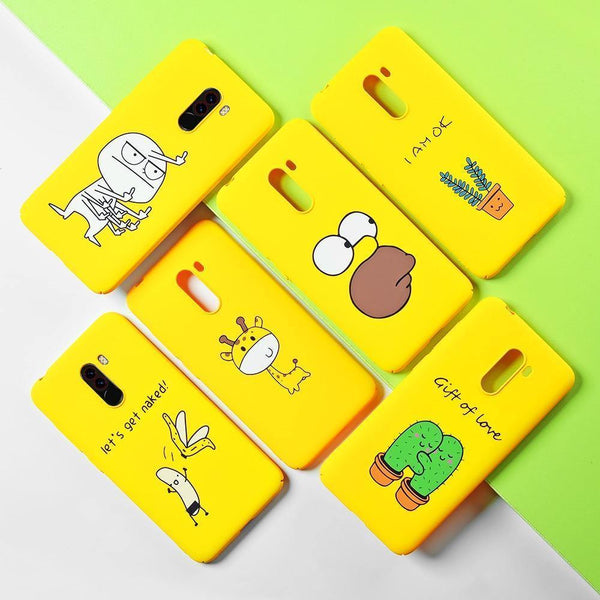 Planet Gates Banana / Pocophone F1 TOMKAS Funny Banana Bad Boy Pocophone F1 Case Hard Back Cover Pocophone Case Cute Animal Phone Cases for Xiaomi Pocophone F1