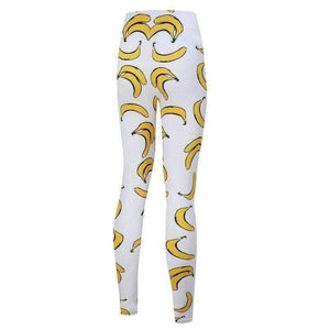 Planet Gates Banana Printed Leggings Fitness Women Workout Leggings Brand Fashion Push UP Stretchy Objects Pants Female Trousers