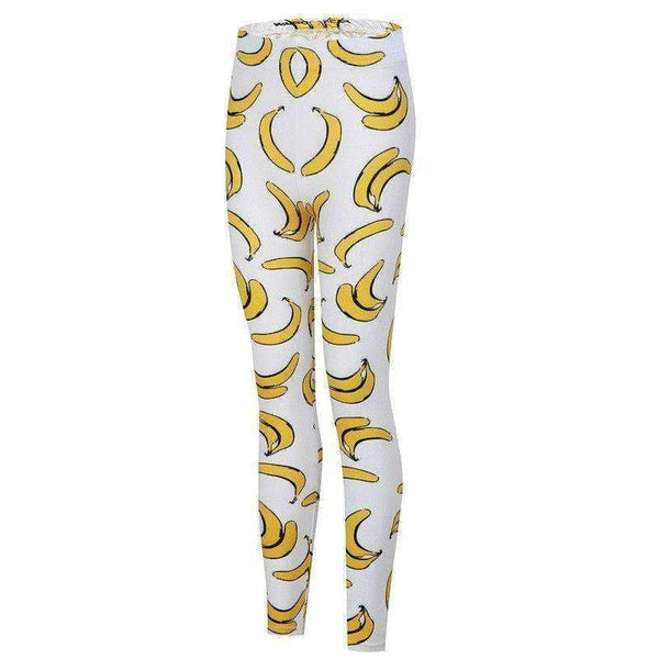 Planet Gates Banana Printed Leggings Fitness Women Workout Leggings Brand Fashion Push UP Stretchy Objects Pants Female Trousers