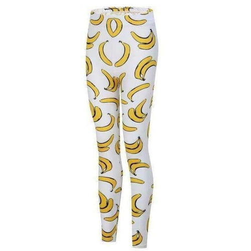 Planet Gates Banana Printed Leggings Fitness Women Workout Leggings Brand Fashion Push UP Stretchy Objects Pants Female Trousers