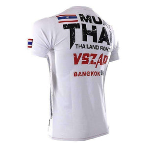 Planet Gates Bangkok Boxing MMA T Shirt Gym Tee Shirt Fighting Fighting Martial Arts Fitness Training Muay Thai T Shirt Men Homme