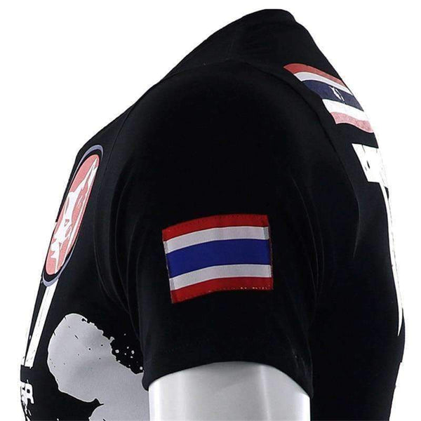 Planet Gates Bangkok Boxing MMA T Shirt Gym Tee Shirt Fighting Martial Arts Fitness Training Wolf Muay Thai T Shirt Men Homme S-4XL