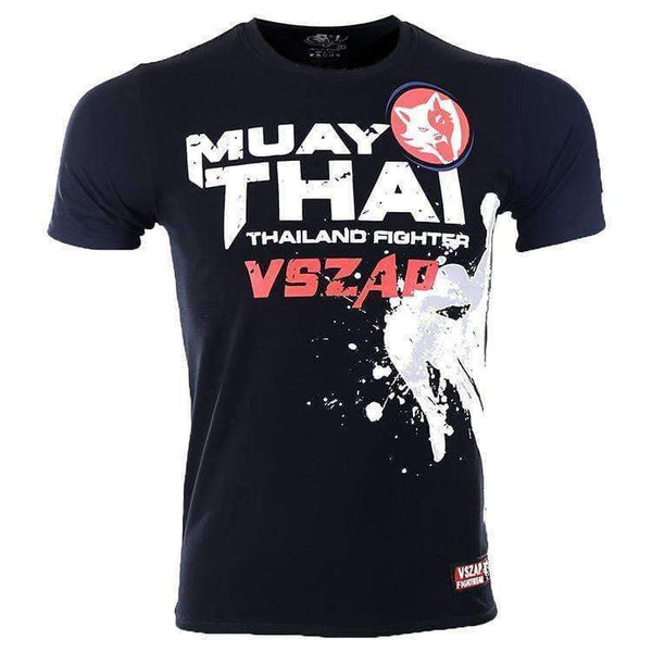 Planet Gates Bangkok Boxing MMA T Shirt Gym Tee Shirt Fighting Martial Arts Fitness Training Wolf Muay Thai T Shirt Men Homme S-4XL