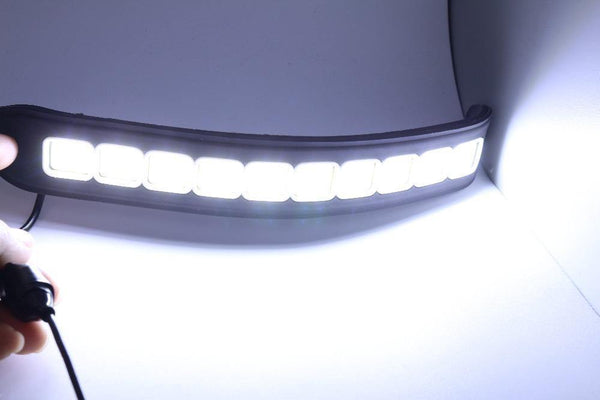 Planet Gates bar 2pcs LED COB DRL Flexible Silicone Daytime Running Lights  4 Styling External Waterproof Led Car Light Source