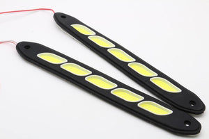Planet Gates bar 2pcs LED COB DRL Flexible Silicone Daytime Running Lights  4 Styling External Waterproof Led Car Light Source