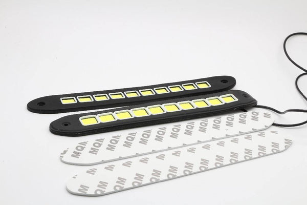 Planet Gates bar 2pcs LED COB DRL Flexible Silicone Daytime Running Lights  4 Styling External Waterproof Led Car Light Source