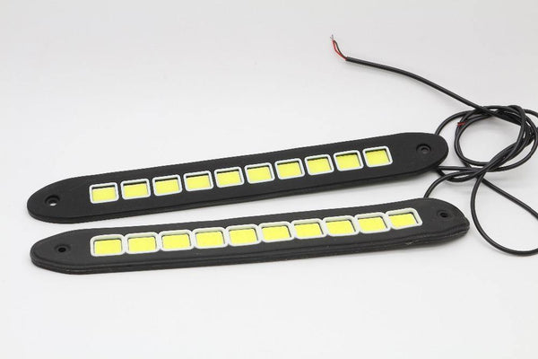Planet Gates bar 2pcs LED COB DRL Flexible Silicone Daytime Running Lights  4 Styling External Waterproof Led Car Light Source