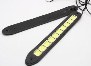 Planet Gates bar 2pcs LED COB DRL Flexible Silicone Daytime Running Lights  4 Styling External Waterproof Led Car Light Source