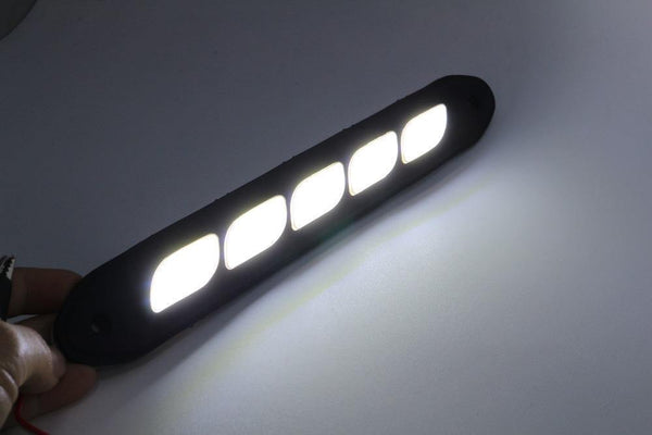 Planet Gates bar 2pcs LED COB DRL Flexible Silicone Daytime Running Lights  4 Styling External Waterproof Led Car Light Source