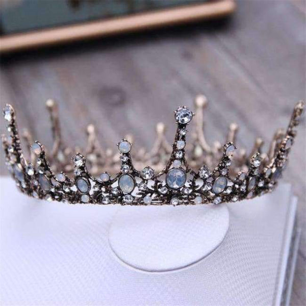 Planet Gates Baroque 03 Court Retro Baroque Bridal Tiara Bride Queen King Crown Wedding Hair Jewelry Accessories Women Pageant Prom Headpiece