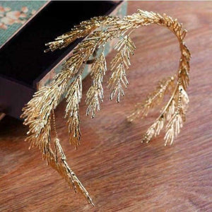 Planet Gates Baroque Tiaras Gold Dendritic Alloy Handmade Hair Jewelry Vintage Wedding Headpieces Crown Bridal Accessories