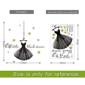 Planet Gates Baroque waltz Wall Stickers decoration For clothing store Decor DIY Wall Decal Commercial place decorative QTM363-4