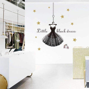 Planet Gates Baroque waltz Wall Stickers decoration For clothing store Decor DIY Wall Decal Commercial place decorative QTM363-4