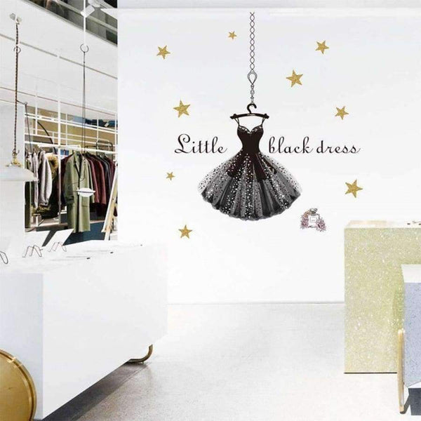 Planet Gates Baroque waltz Wall Stickers decoration For clothing store Decor DIY Wall Decal Commercial place decorative QTM363-4