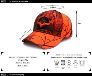 Planet Gates Baseball Cap Fishing Caps Men Outdoor Hunting Camouflage Jungle Hat 3D Deer Head Hiking Casquette Hats
