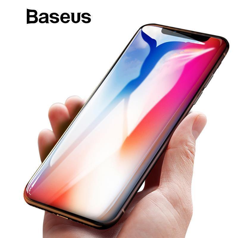 Planet Gates Baseus 0.15mm Screen Protector For iPhone X Tempered Glass Ultra Thin 9H Scratch Proof Protective Glass For iPhone X Front Film