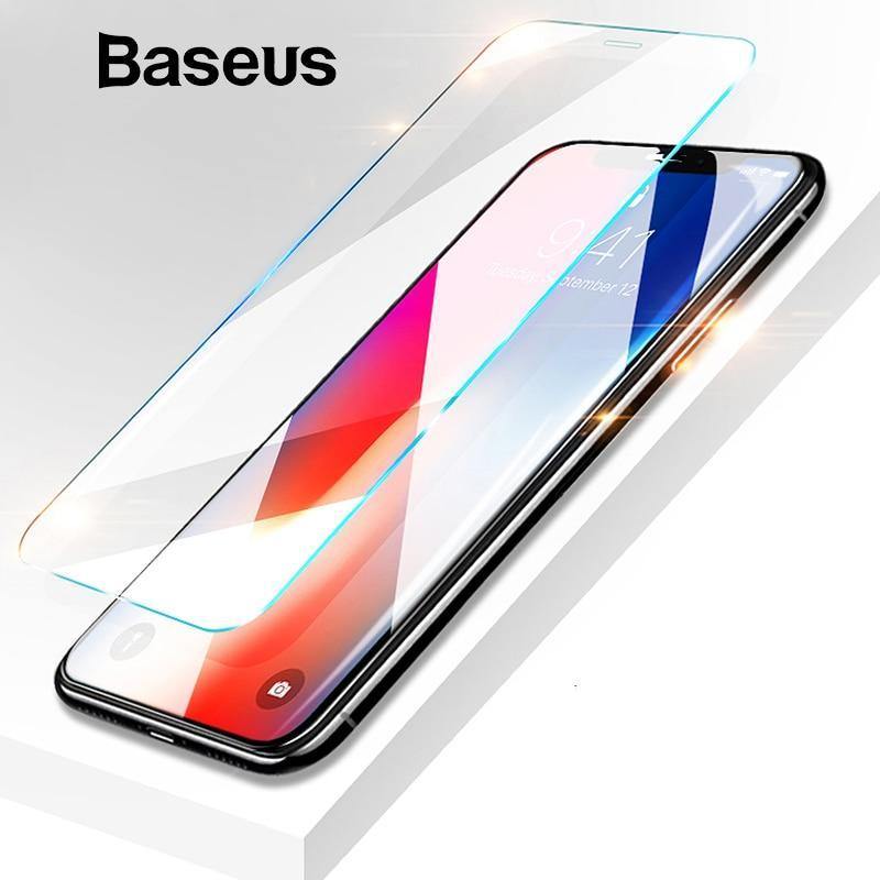 Planet Gates Baseus 0.15mm Super Thin Screen Protector For iPhone Xs Max Xs XR Glass Film 2018 Anti Blue Light Tempered Glass For iPhone X