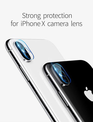 Planet Gates Baseus 0.15mm Tempered Glass Lens Protector For iPhone X Camera Len Glass Film For iPhoneX Back Lens Protection Film 9H Glass