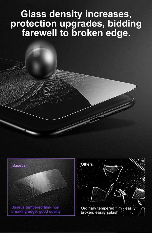 Planet Gates Baseus 0.15mm Transparent Tempered Glass for iPhone X 10 Screen Protector 9H Toughened Protective Glass Front Flim For iPhone 10