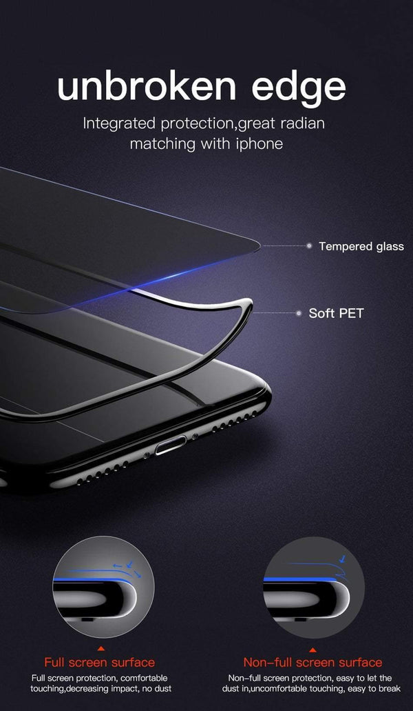 Planet Gates Baseus 0.23mm Anti-peep Screen Protector For iPhone Xs Max XR XS Tempered Glass Full Cover Privacy Protective Film For iPhoneX