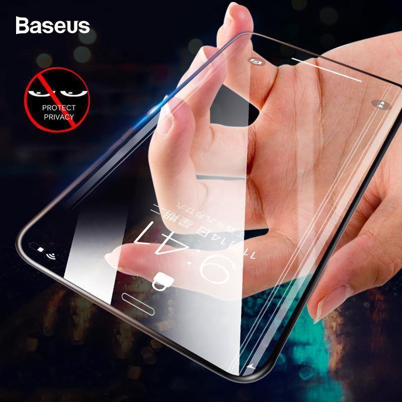 Planet Gates Baseus 0.23mm Anti-peep Screen Protector For iPhone Xs Max XR XS Tempered Glass Full Cover Privacy Protective Film For iPhoneX