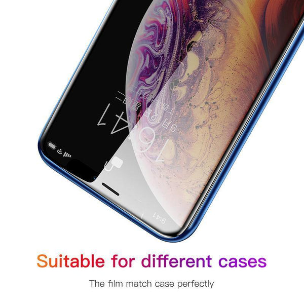 Planet Gates Baseus 0.23mm Anti-peep Screen Protector For iPhone Xs Max XR XS Tempered Glass Full Cover Privacy Protective Film For iPhoneX