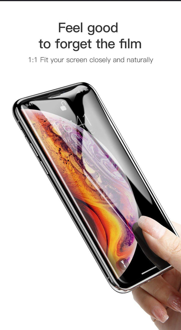 Planet Gates Baseus 0.23mm Anti-peep Screen Protector For iPhone Xs Max XR XS Tempered Glass Full Cover Privacy Protective Film For iPhoneX