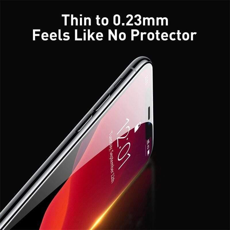 Baseus 0.23mm Full Screen Protector For iPhone 11Pro Max Ultra Thin Full Coverage Curved Tempered Glass For iPhone 11 Glass Film