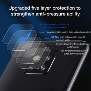 Planet Gates Baseus 0.2mm Tempered Glass Camera Lens For Huawei Mate 20 Pro Back Camera Glass Screen Protector Protective Film For Mate 20