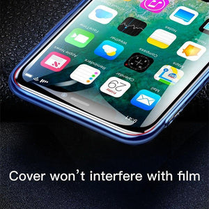 Planet Gates Baseus 0.3MM 7D Surface Screen Protector For iPhone X Glass 9H Thin Anti Blue Light Tempered Glass For iPhone X Protective Glass