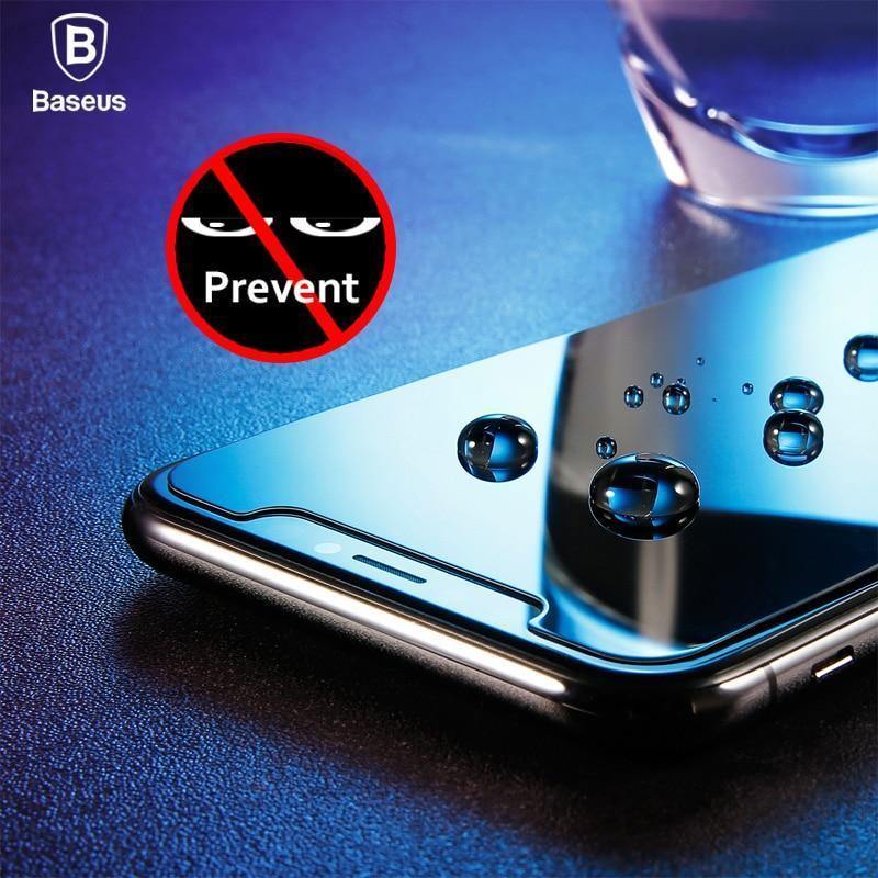 Planet Gates Baseus 0.3mm Anti Spy Tempered Glass For iPhone X 10 Privacy Screen Protector For iPhoneX Anti Peeping Film Protective Glass