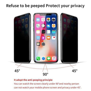 Planet Gates Baseus 0.3mm Anti Spy Tempered Glass For iPhone X 10 Privacy Screen Protector For iPhoneX Anti Peeping Film Protective Glass