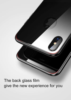 Planet Gates Baseus 0.3mm Back Protector For iPhone X Tempered Glass Back Cover Ultra Thin Scratch Proof Glass For iPhone X Back Film