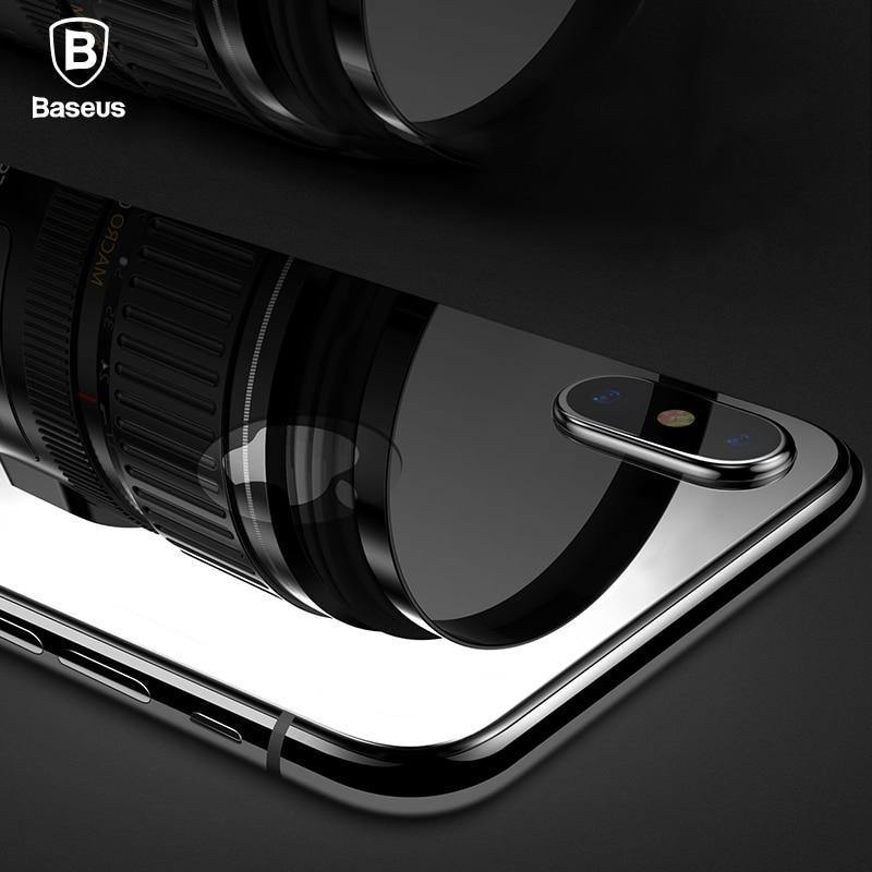 Planet Gates Baseus 0.3mm Back Screen Protector For iPhone X 9H Back Tempered Glass For iPhone X Ultra Thin Protective Glass Film Back Cover