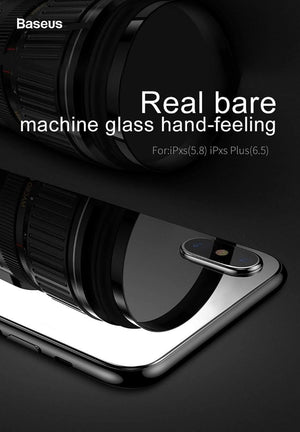 Planet Gates Baseus 0.3mm Back Tempered Glass For iPhone Xs Ultra Thin Transparent Protective Glass For iPhone Xs Max 2018 Back Film Cover