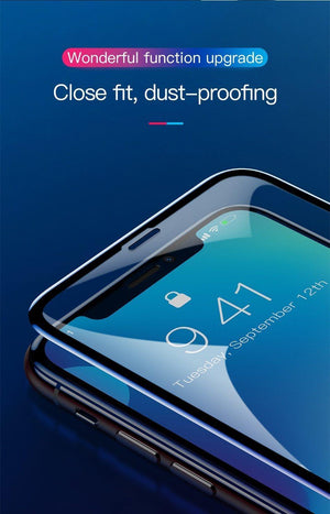 Planet Gates Baseus 0.3mm Full Coverage Tempered Glass For iPhone Xs Xs Max XR 2018 Screen Protector Thin Protective Glass For iPhone X Xs XR