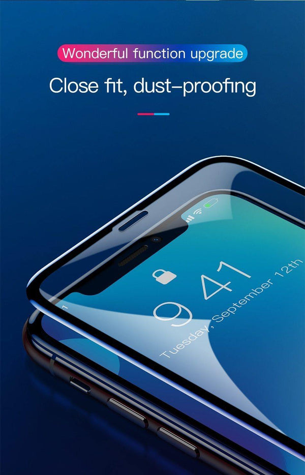 Planet Gates Baseus 0.3mm Full Coverage Tempered Glass For iPhone Xs Xs Max XR 2018 Screen Protector Thin Protective Glass For iPhone X Xs XR