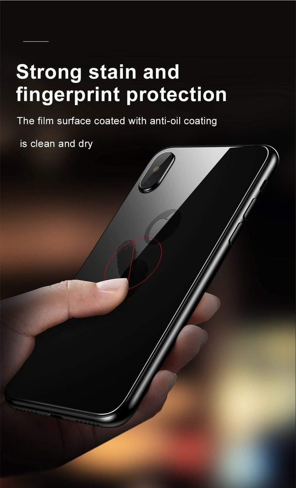 Planet Gates Baseus 0.3mm Protective Glass For iPhone Xs Xs Max XR Back Film Tempered Glass Ultra Thin 9H Scratch Proof Back Glass Film Cover