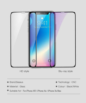 Planet Gates Baseus 0.3mm Screen Protector For iPhone Xs Max Xr Xsmax 3D Cover Tempered Glass Protective Glass Film For iPhoneXs Max iPhoneXr