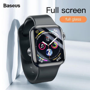 Planet Gates Baseus 0.3mm Screen Protector For iWatch 4 Scratch Proof Glass Full Cover Touchscreen Protective Film For Apple Watch Series 4