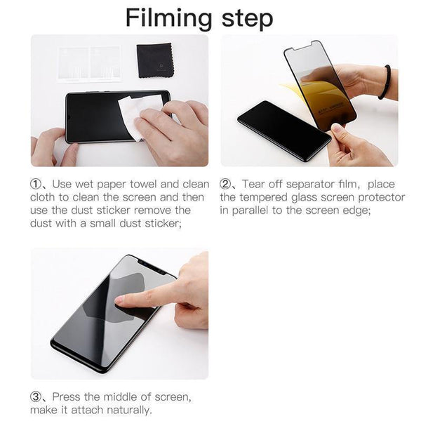 Planet Gates Baseus 0.3mm Screen Protector Tempered Glass For Huawei Mate 20 Pro Full Coverage Curved Toughened Glass Film For Huawei Mate20