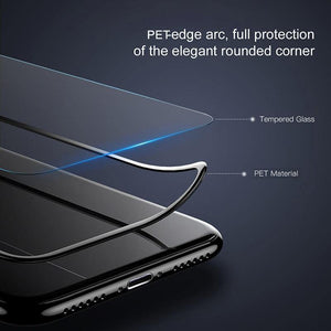 Planet Gates Baseus 0.3mm Screen Protector Tempered Glass For iPhone Xs Max X Xr S Soft Edge 3D Full Cover Protective Glass For iPhone Xsmax