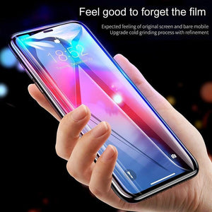 Planet Gates Baseus 0.3mm Screen Protector Tempered Glass For iPhone Xs Max X Xr S Soft Edge 3D Full Cover Protective Glass For iPhone Xsmax