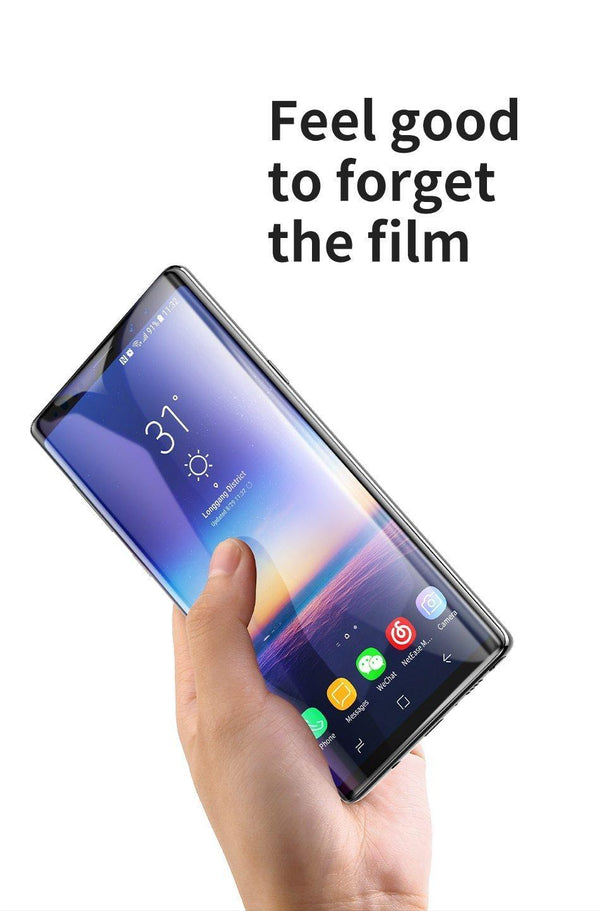 Planet Gates Baseus 0.3mm Screen Protector Tempered Glass For Samsung Galaxy Note 9 Curved Protective Toughened Glass Film For Samsung Note9