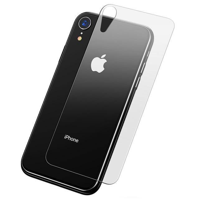 Planet Gates Baseus 0.3mm Transparent Back Screen Protector For iPhone XR Tempered Glass Protective Back Film For iPhoneXr Back Cover Glass