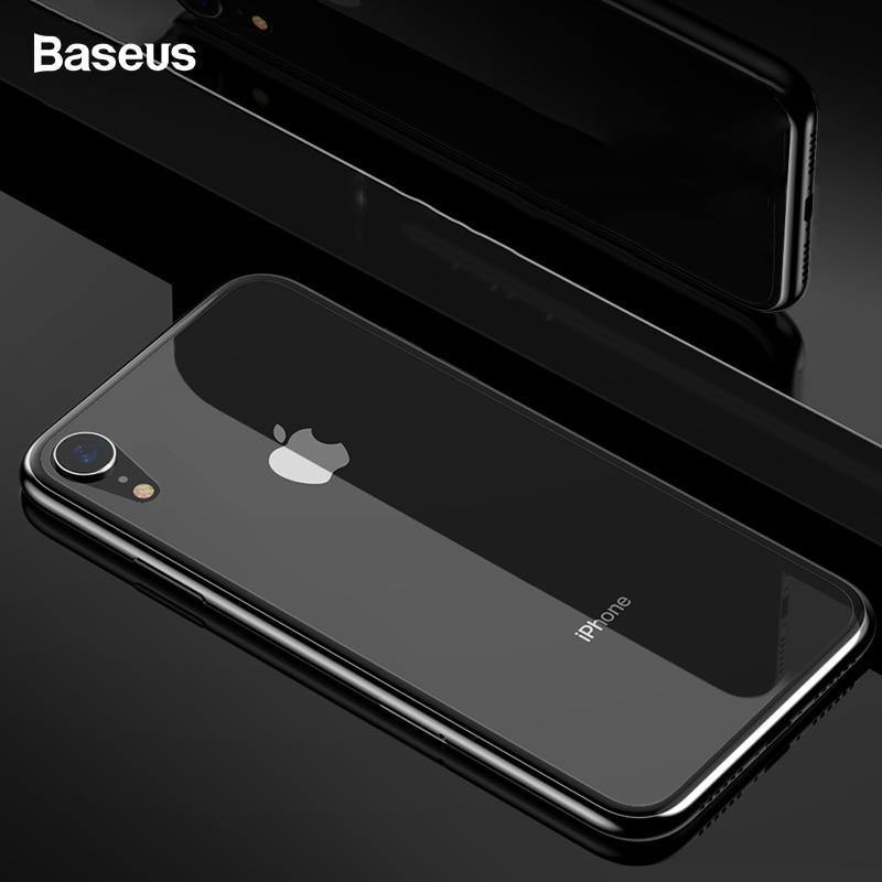 Planet Gates Baseus 0.3mm Transparent Back Screen Protector For iPhone XR Tempered Glass Protective Back Film For iPhoneXr Back Cover Glass