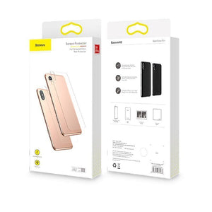 Planet Gates Baseus 0.3mm Transparent Back Screen Protector For iPhone XR Tempered Glass Protective Back Film For iPhoneXr Back Cover Glass