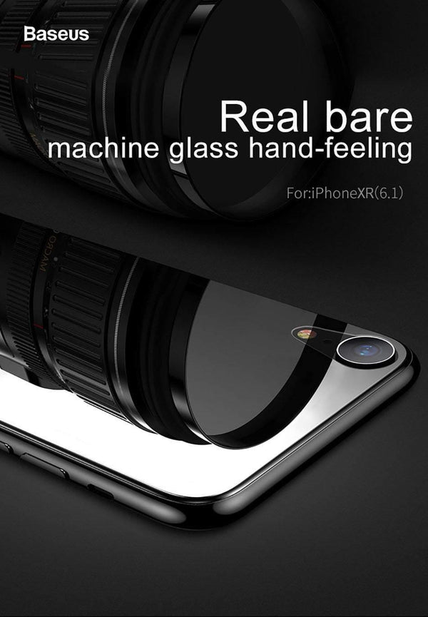 Planet Gates Baseus 0.3mm Transparent Back Screen Protector For iPhone XR Tempered Glass Protective Back Film For iPhoneXr Back Cover Glass