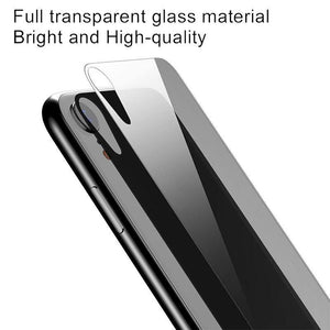 Planet Gates Baseus 0.3mm Transparent Back Screen Protector For iPhone XR Tempered Glass Protective Back Film For iPhoneXr Back Cover Glass