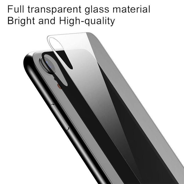 Planet Gates Baseus 0.3mm Transparent Back Screen Protector For iPhone XR Tempered Glass Protective Back Film For iPhoneXr Back Cover Glass